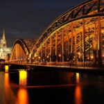 Cologne - Architectural Photo of Bridge during Nighttime