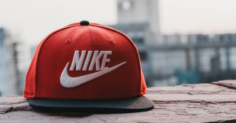 Baseball Cap - Red and Black Nike Fitted Cap