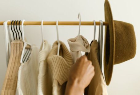 Compression Garments - Hanging of Clothes on a Clothing Rack